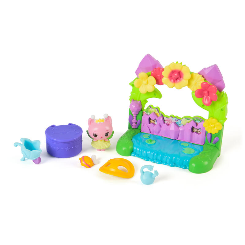 Spinmaster Gabby'S Dollhouse: Der Film - Balkon-Spielset Queen Kitty Fees Kristall Garten 6074165