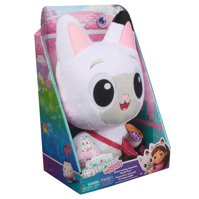 Spinmaster Gabby?S Dollhouse: Der Film ? Interaktiver Plüsch Panda Pfötchen (33 Cm) 6073661