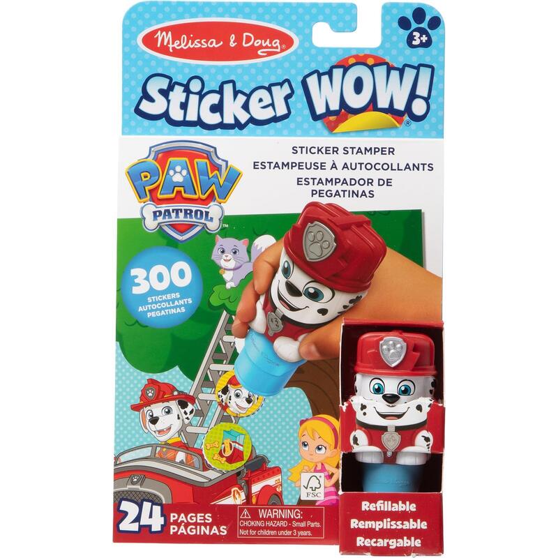 Spinmaster Melissa & Doug - Sticker Wow! Paw Patrol Marshall Aufkleberstempel & Block 6077285
