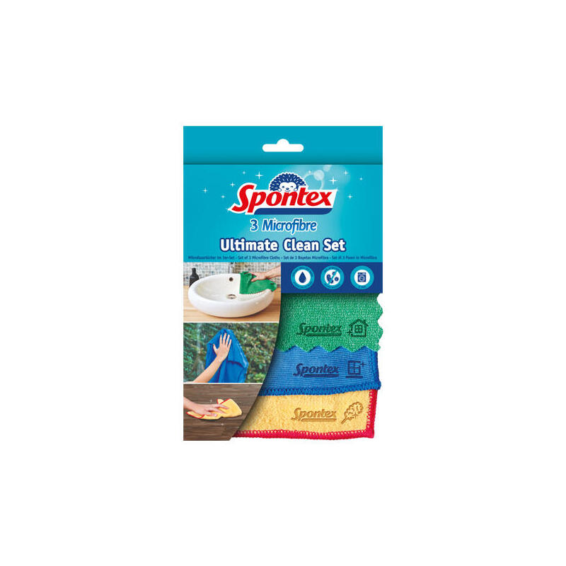 Spontex Microfibre Ultimate Clean 3er Tücherset