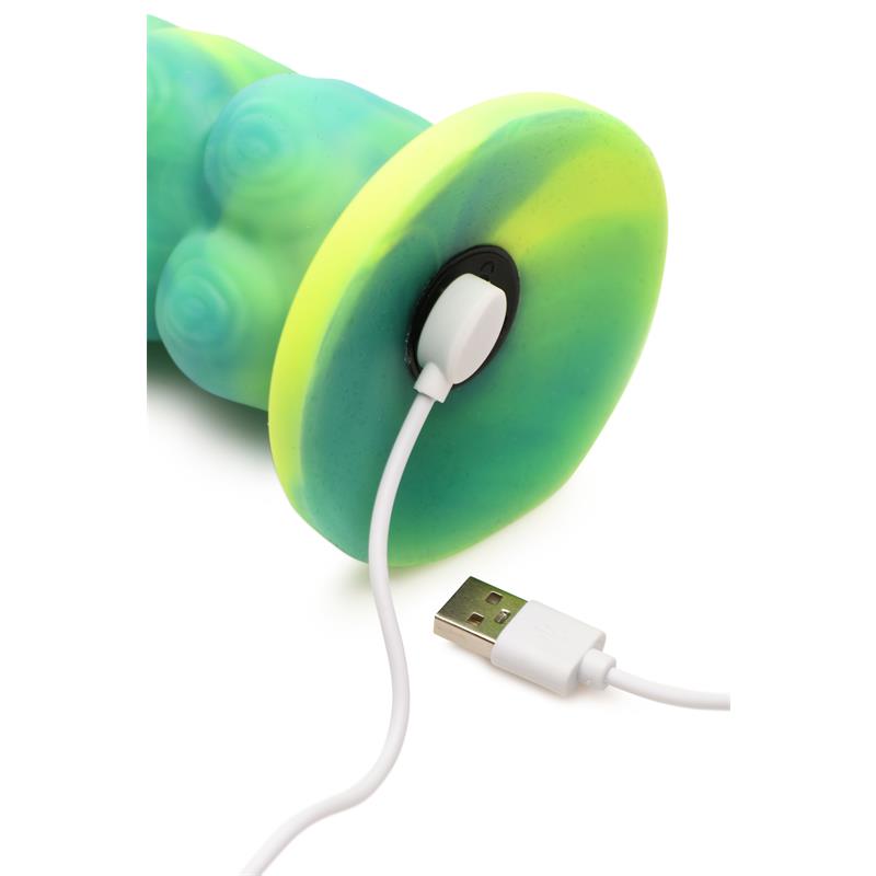 Squirmer Dildo Con Thrusting Y Vibración Control Remoto Silicona