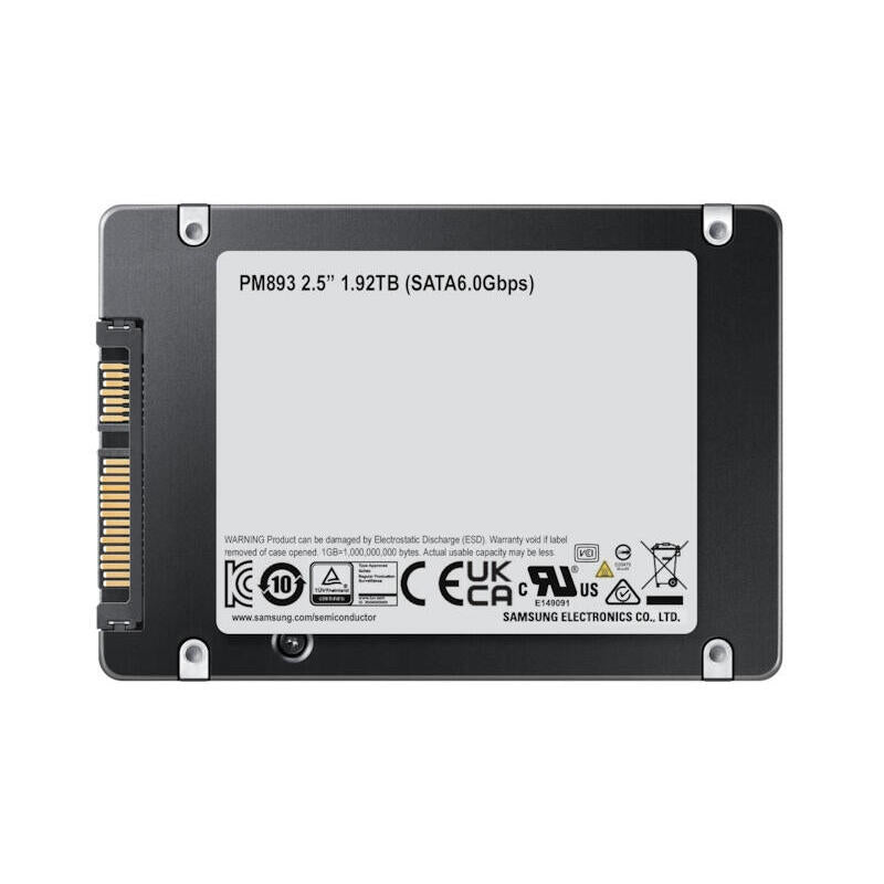 Ssd 2.5" 480gb Samsung Pm893 Sata 3 Ent. Oem Enterprise
