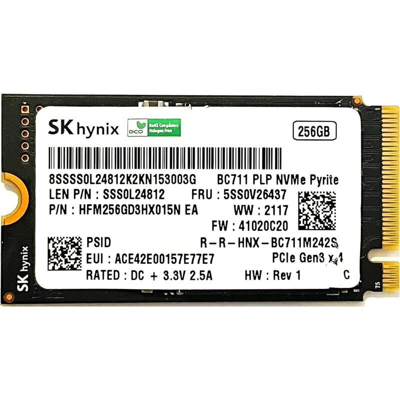 Ssd M.2 Reacondicionado 256gb Sk Hynix Hfm256gd3hx015n 1 Año De Garantia