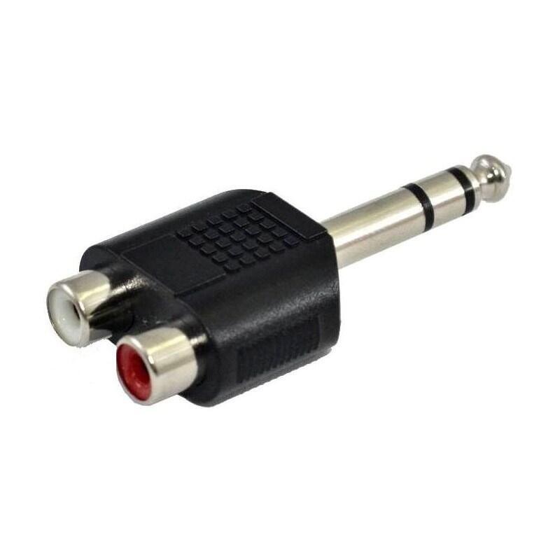 Ssq Ha7 - Adaptador, 2 X Rca Hembra  - Toma Estéreo De 6,3 Mm
