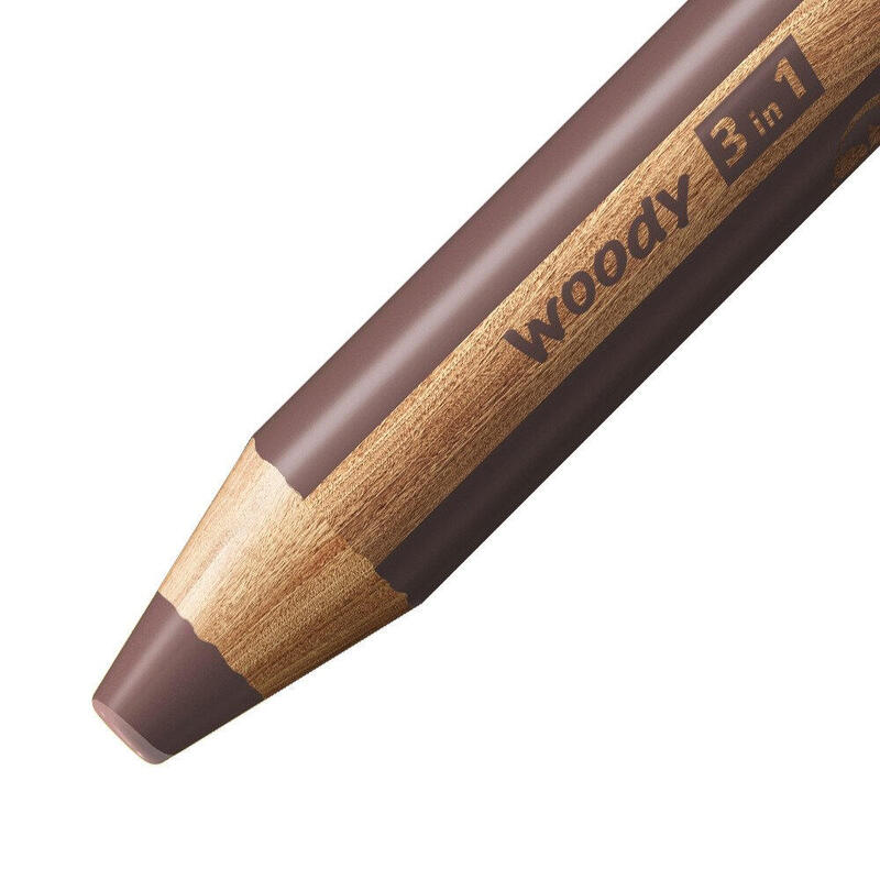 Stabilo Lápices De Colores Woody 3 En 1 Estuche De 5 Marrón