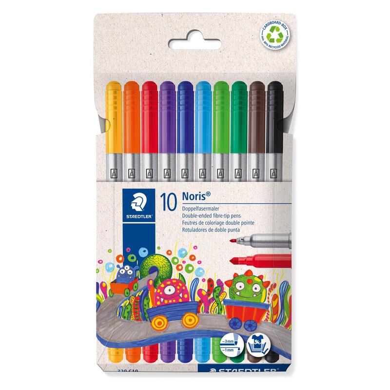 Staedtler Noris Club Rotulador De Fibra Con Doppelspitze 10er Pack Retail