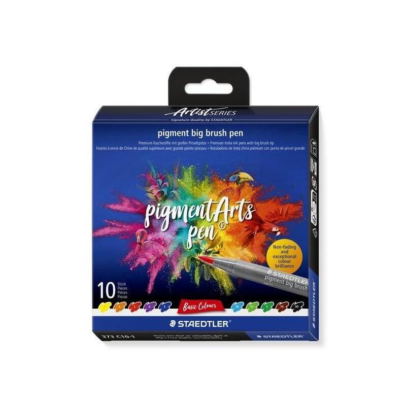 Staedtler Pigment Big Brush Pen Basic 10st