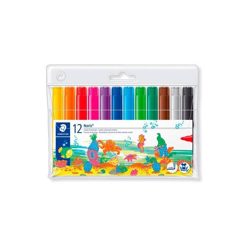 Staedtler Rotulador Grueso Noris Club Estuche 12 Ud C/Surtidos
