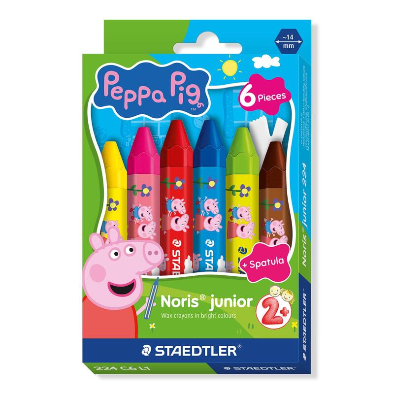 Staedtler Wachsmalkreide Nj Peppa 6st Estuche
