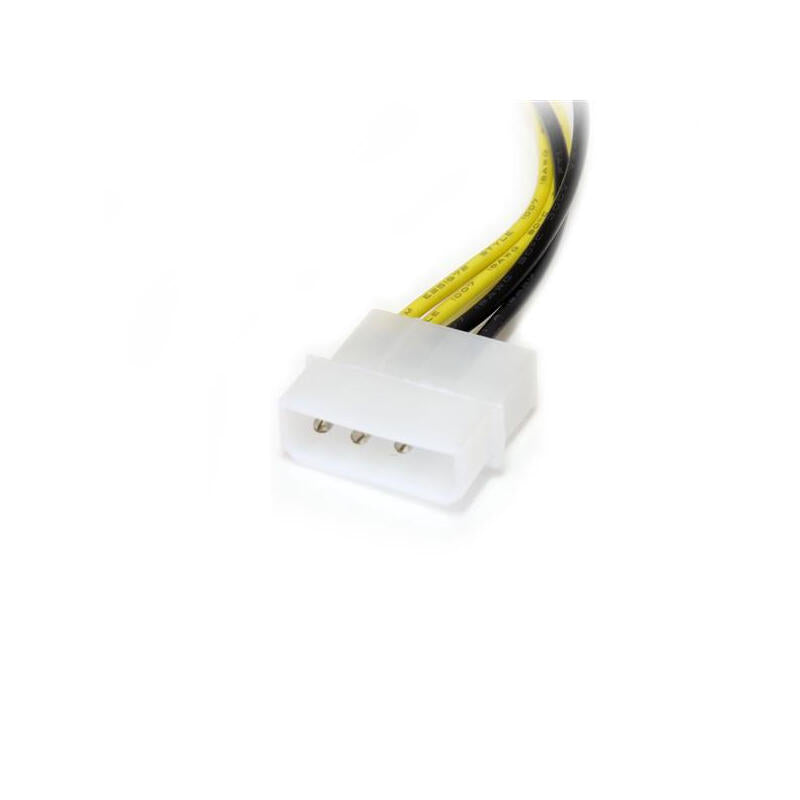 Startech Cable De Alimentacion Molex Lp4 A Pci 8 Pines Para Tarjeta Grafica Lp4pciex8adp