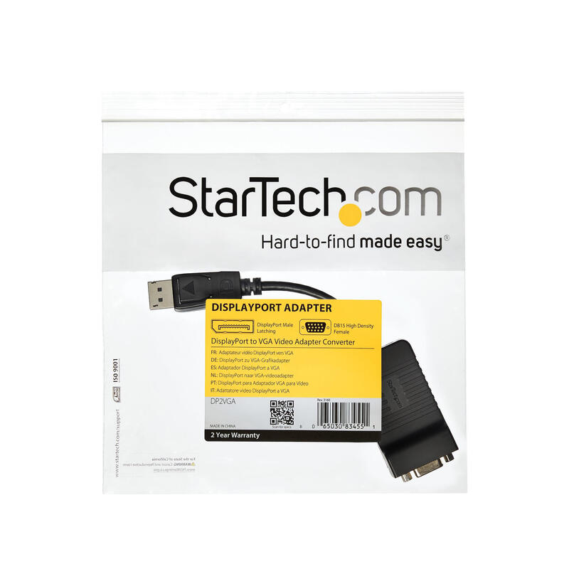 Startech Conversor De Video Activo Displayport Dp A Vga 1920x1200