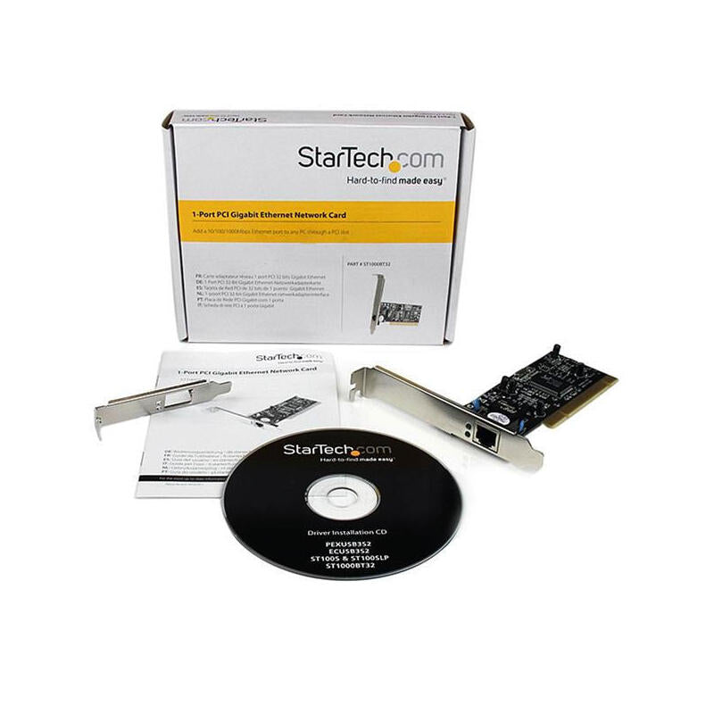 Startech Tarjeta De Red Nic Pci 1 Puerto Gigabit Rj45 St1000bt32