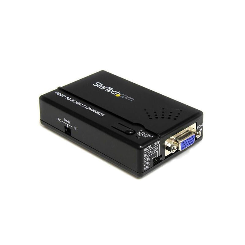 Startech.Com Adaptador Conversor De S-Video - Video Compuesto Y Por Componentes Rca A Vga