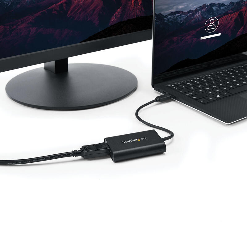 Startech.Com Adaptador Gráfico Usb 3.0 A Displayport - Adaptador De Vídeo Externo Usb A Displayport - Usb A Dp 4k 30hz