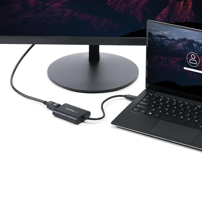 Startech.Com Adaptador Gráfico Usb 3.0 A Displayport - Adaptador De Vídeo Externo Usb A Displayport - Usb A Dp 4k 30hz