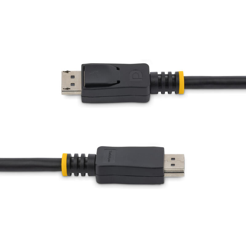 Startech.Com Cable De 2m Certificado Displayport 1.2 4k Con Cierre De Seguridad Bloqueo Con Pestillo 2x Macho Dp Extensor Latches Negro Cable Displayport Displayport (M) A Displayport (M) 2 M Trabado Negro