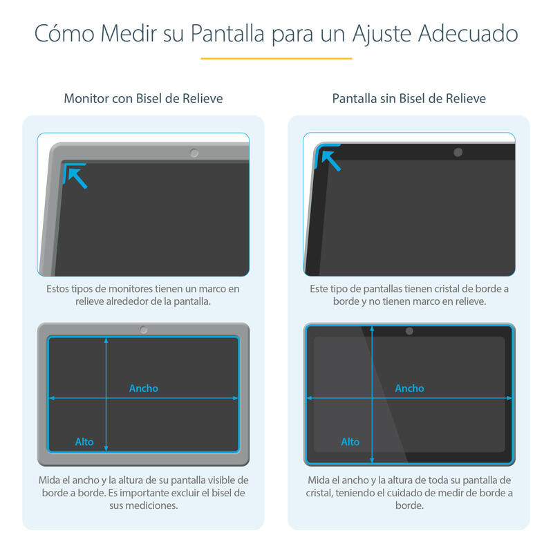 Startech.Com Filtro De Privacidad Para Monitor De 19 Pulgadas Pantalla De Privacidad Para Reducir Luz Azul De Pantalla Ancha 16:10 Mate/Brillante Ángulo +/-30 Grados (Privacy-Screen-19m) Filtro De Confidencialidad De Pantalla 2 Sentidos Ext