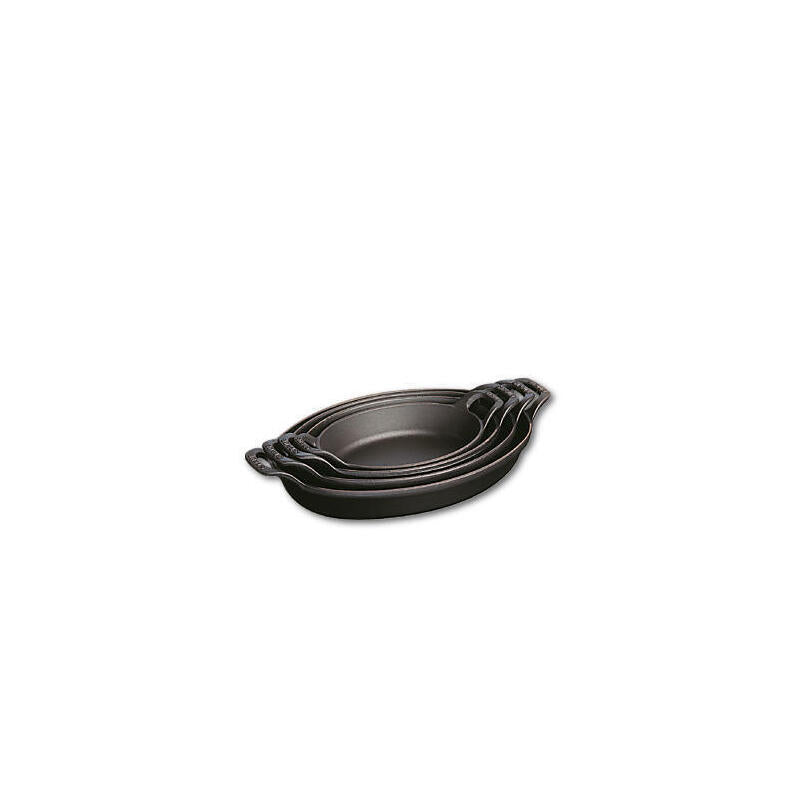 Staub Specialities Auflaufform Gussweisen, Schwarz 28 Cm Oval