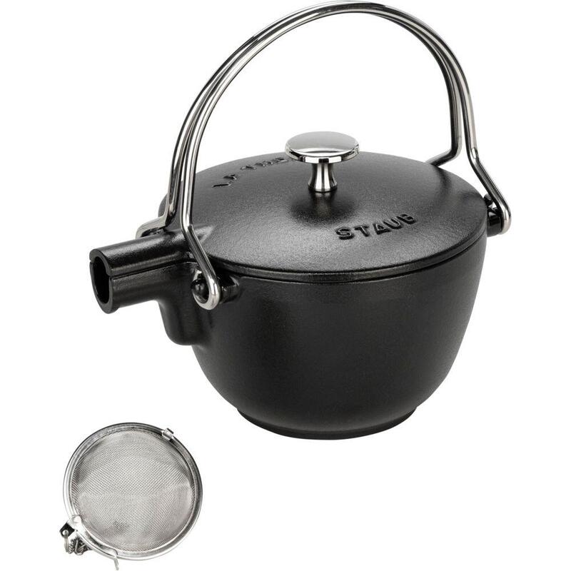 Staub Teekanne 1,15 L Schwarz Gusseisen, Rund