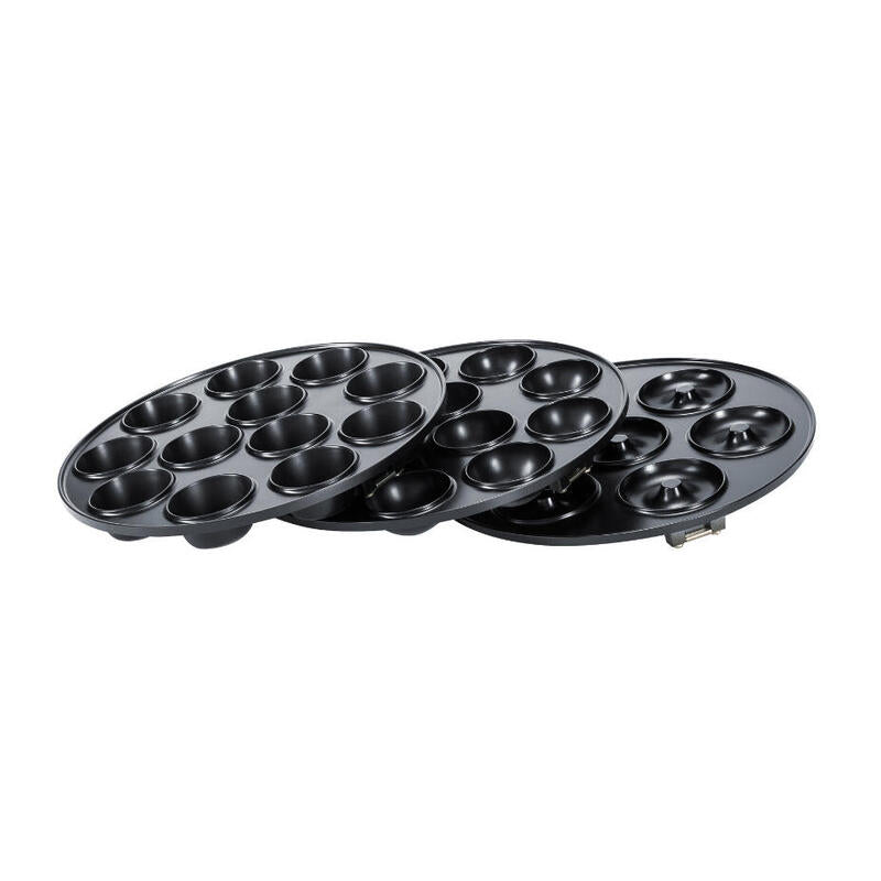 Steba Cake-Maker Cm 3, Máquina Para Hacer Donuts Negro/Plateado 183300