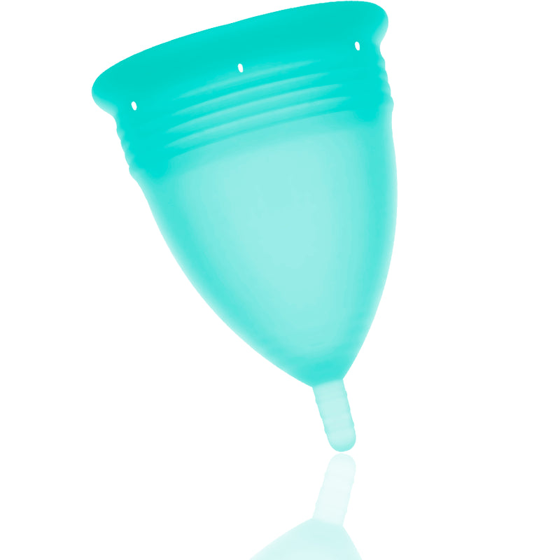 Stercup - Copa Menstrual Fda Silicona Aquamarina - Talla L