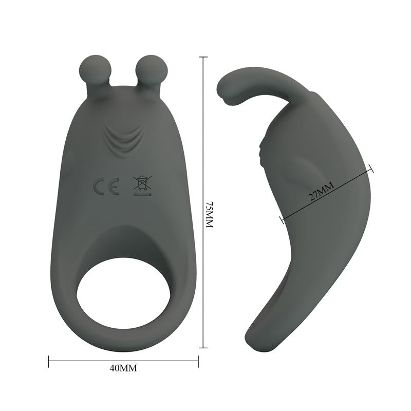 Pretty Love - Stratus Anillo Vibrador Rabbit Gris