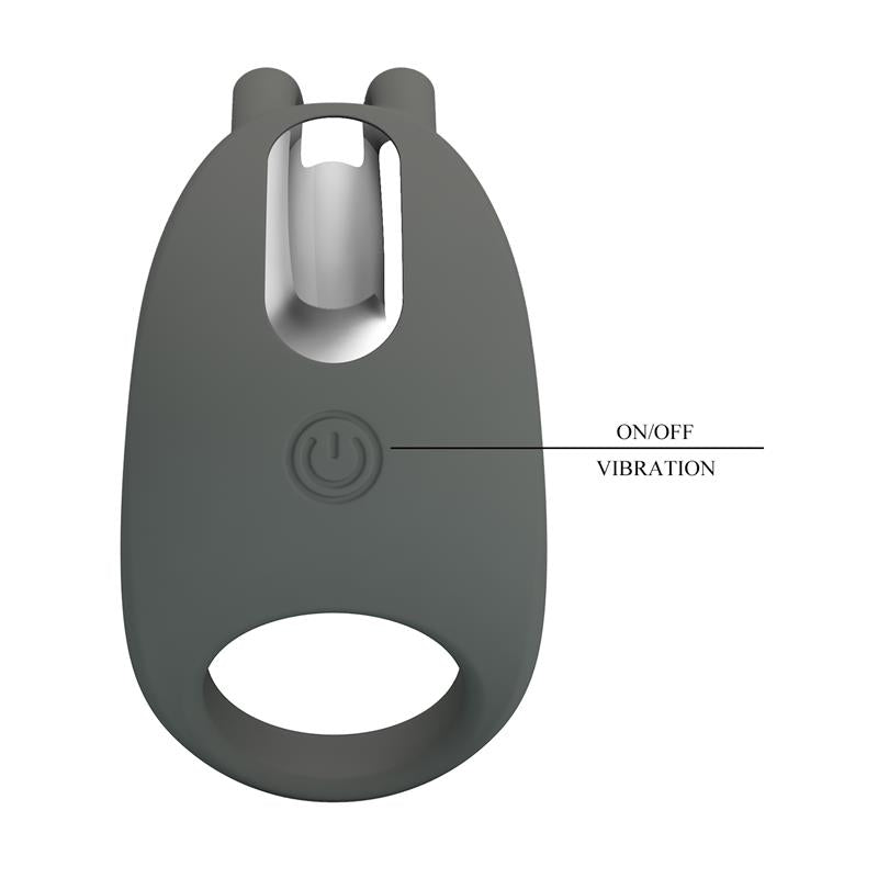 Pretty Love - Stratus Anillo Vibrador Rabbit Gris