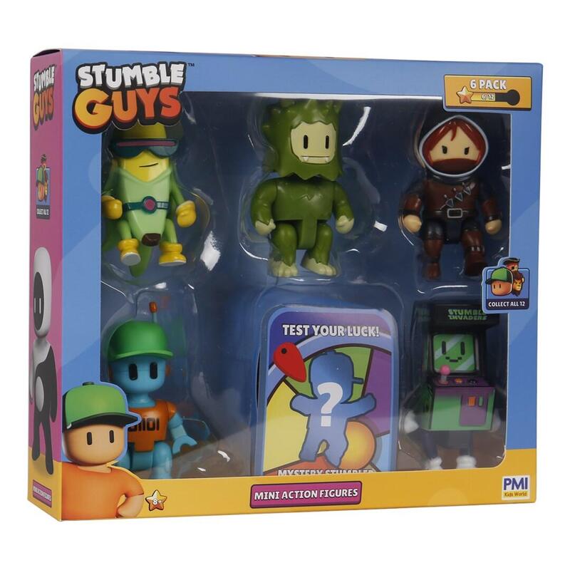 Stumble Guys S2 Mini Action Figures - 6 Pack Deluxe Box Ver.A