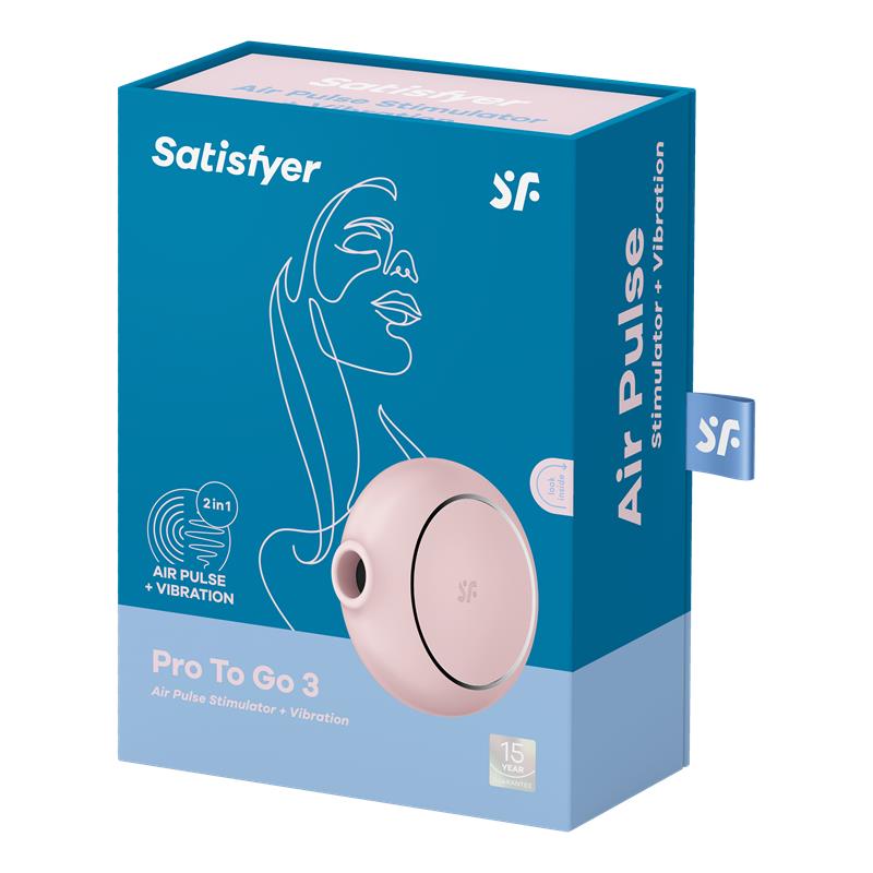 Satisfyer Pro To Go 3 Estimulador Y Vibrador Doble - Rosa