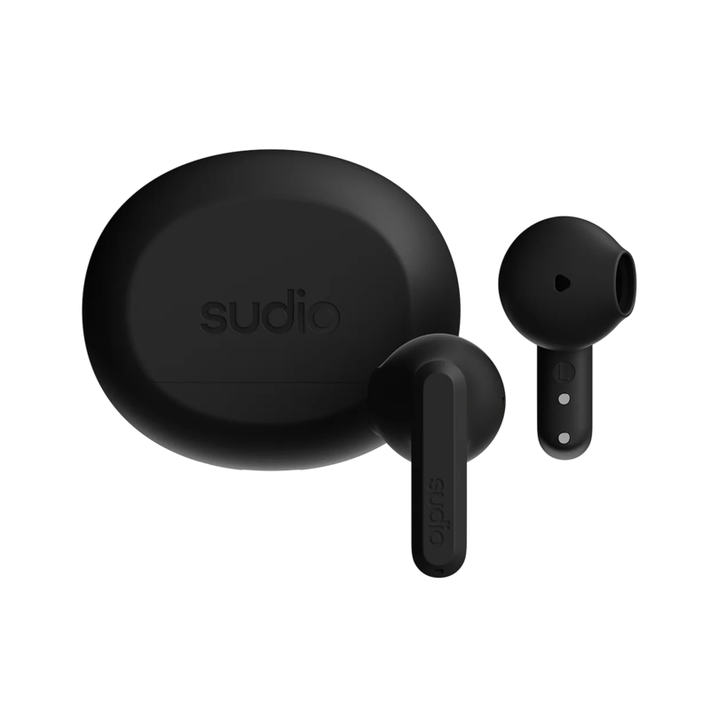 Sudio A3 True Wireless Earbuds, Black