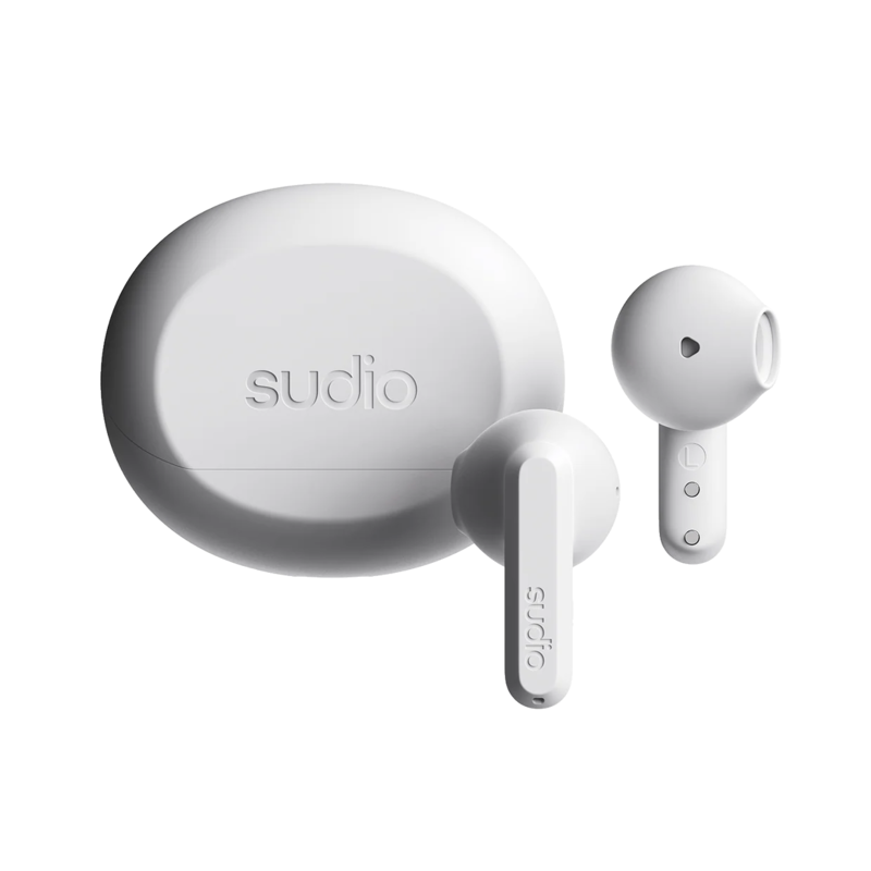 Sudio A3 True Wireless Earbuds, White