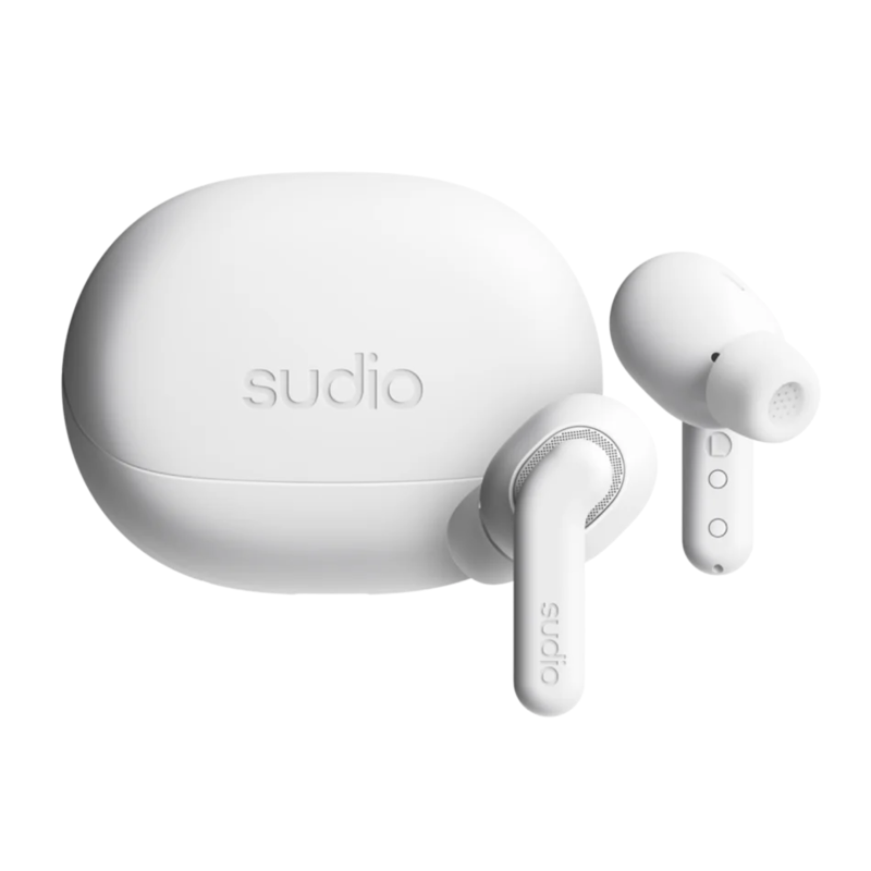Sudio E4 Pro True Wireless Earbuds, White