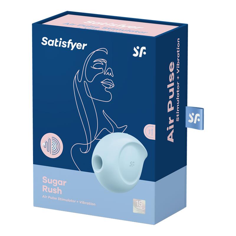 Satisfyer - Sugar Rush Estimulador Y Vibrador Azul