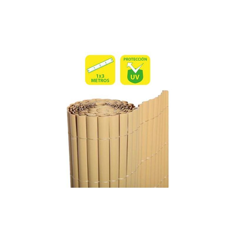 Sungarden Cañizo Plastico Doble Cara 1x3m - Color Marron Claro