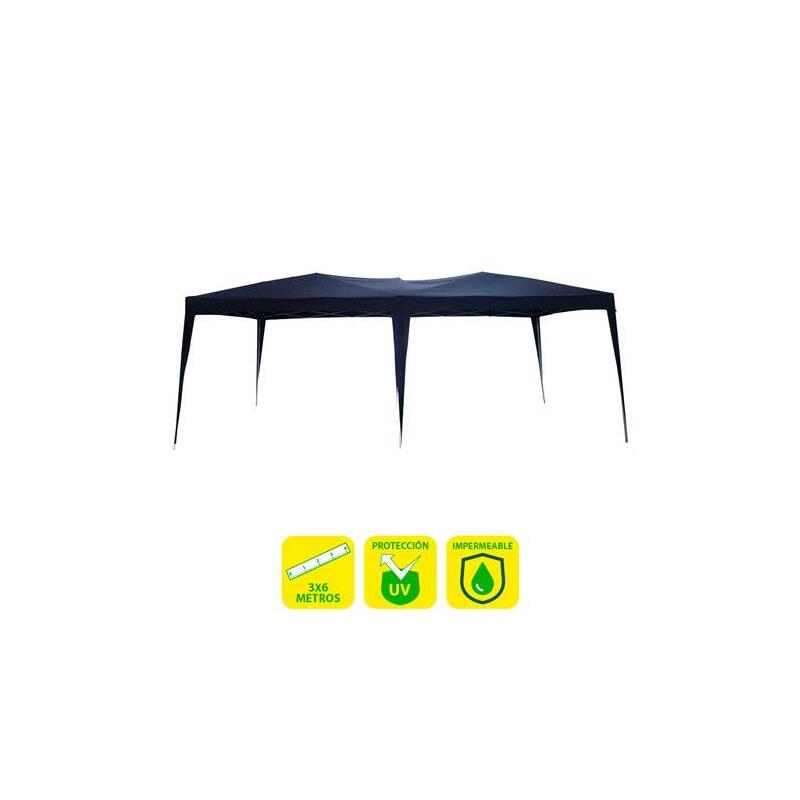 Sungarden Carpa Plegable Acero 3x6m Azul Oscuro - Azul