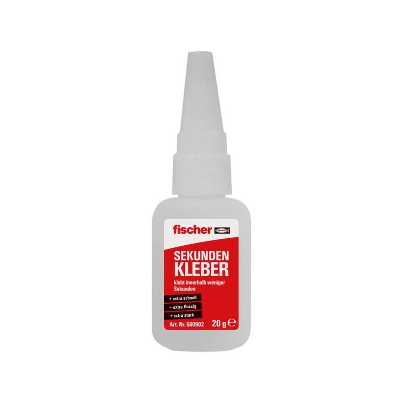 Superpegamento Fischer Gow, 20g Transparente 560902