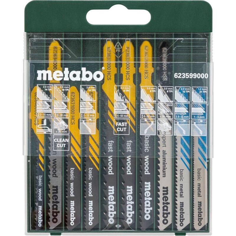 Surtido De Hojas De Sierra De Calar De Metabo, 10 Piezas