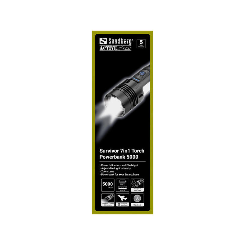 Survivor 7in1 Torch Pb 5000 Flashlight