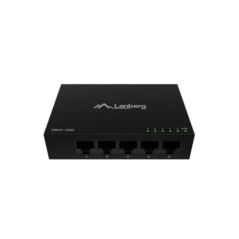 Switch Dsm1-1005 5x 1gb/S Niezarzadzalny Gigabit Ethernet Desktop 12v ( Obudowa Metalowa)