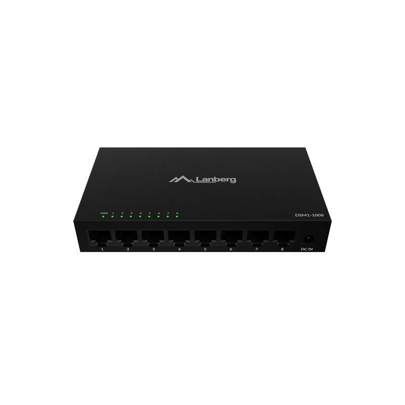 Switch Dsm1-1008 8x 1gb/S Niezarzadzalny Gigabit Ethernet Desktop 12v ( Obudowa Metalowa)
