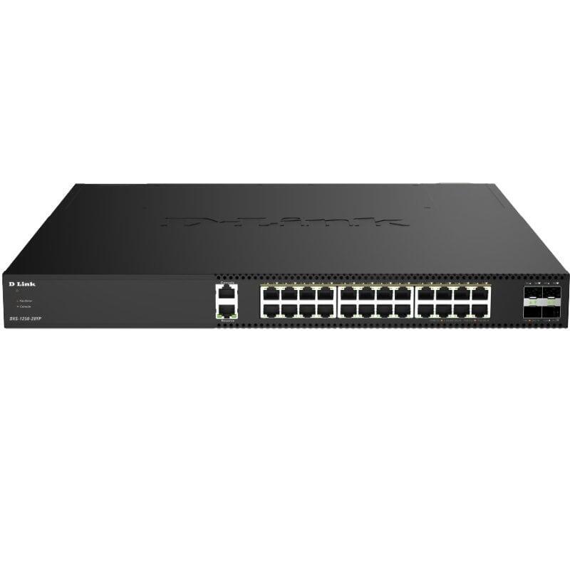 Switch Gestionable D-Link Dxs-1250-28yp E 24 Puertos Rj-45 10gbps Sfp Poe
