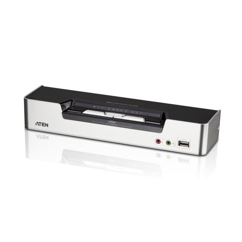Switch Kvmp, Aten, 2 Puertos, Cs1642a, Dual-Dvi, Usb 2.0, Audio