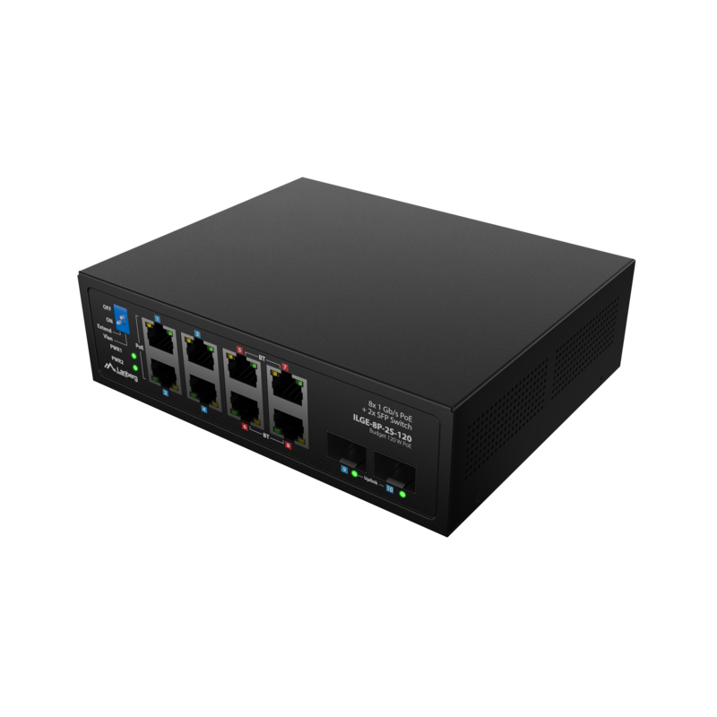Switch Lanberg Industrial Poe 4xbt 4xat 2xsfp Din Gigabit Ethernet Sin Gestion