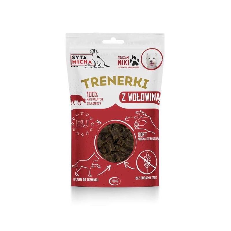 Syta Micha Trenerki  Z Wolowina  Przysmak Dla Psa - 80g