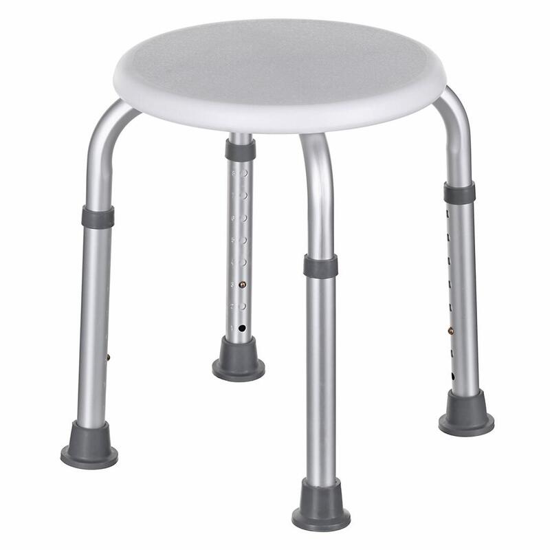 Taboret Prysznicowy Okragly Aluminiowy