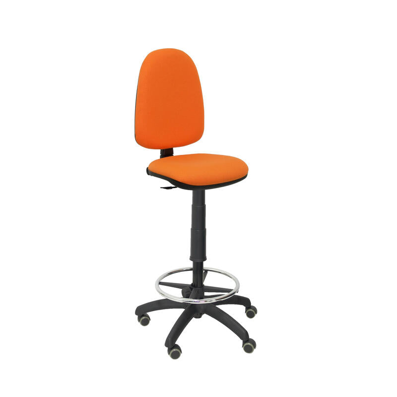 Taburete Ayna Bali Naranja Ruedas De Parqué
