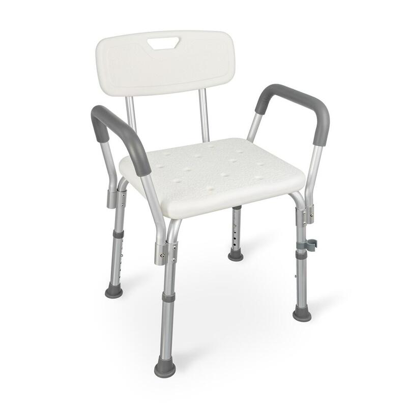 Taburete De Ducha Con Respaldo Y Asas