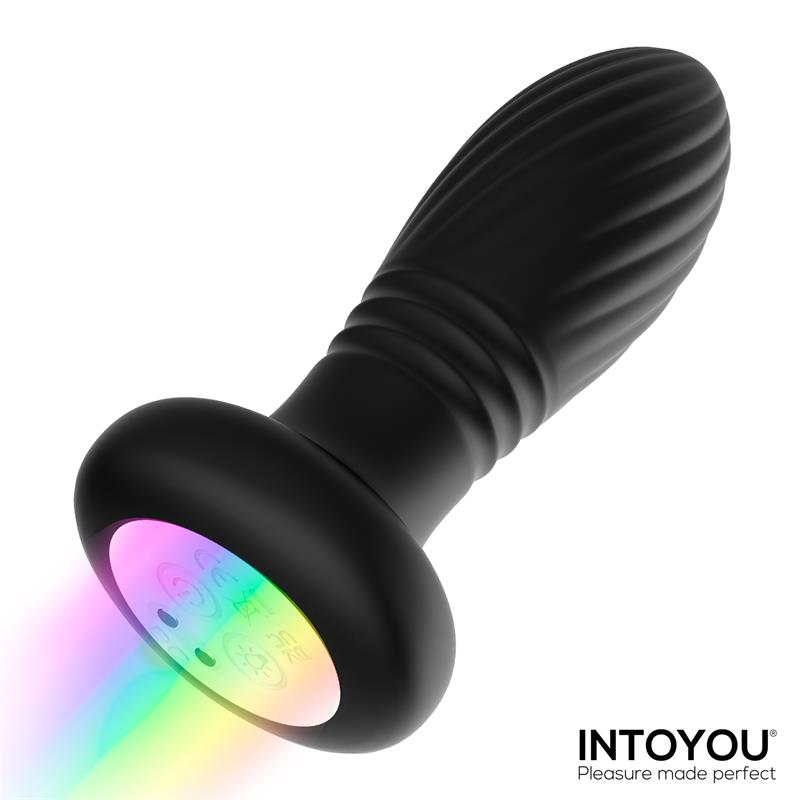 Tainy Plug Anal Con Thrusting Y Luces Led Con Control Remoto
