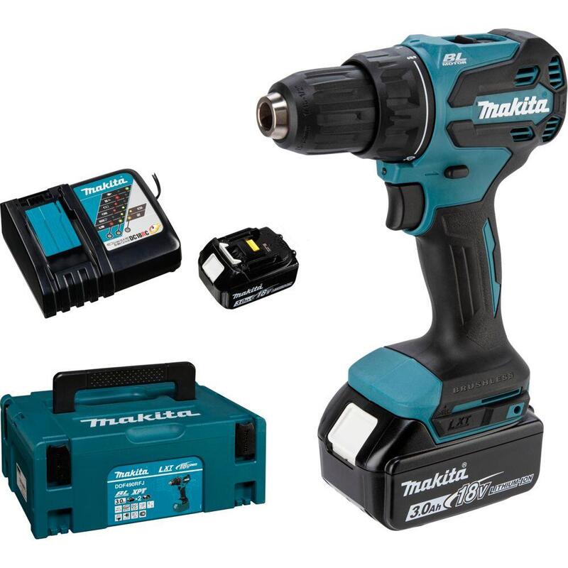 Taladro Atornillador Inalámbrico Makita Ddf490rfj De 18 V