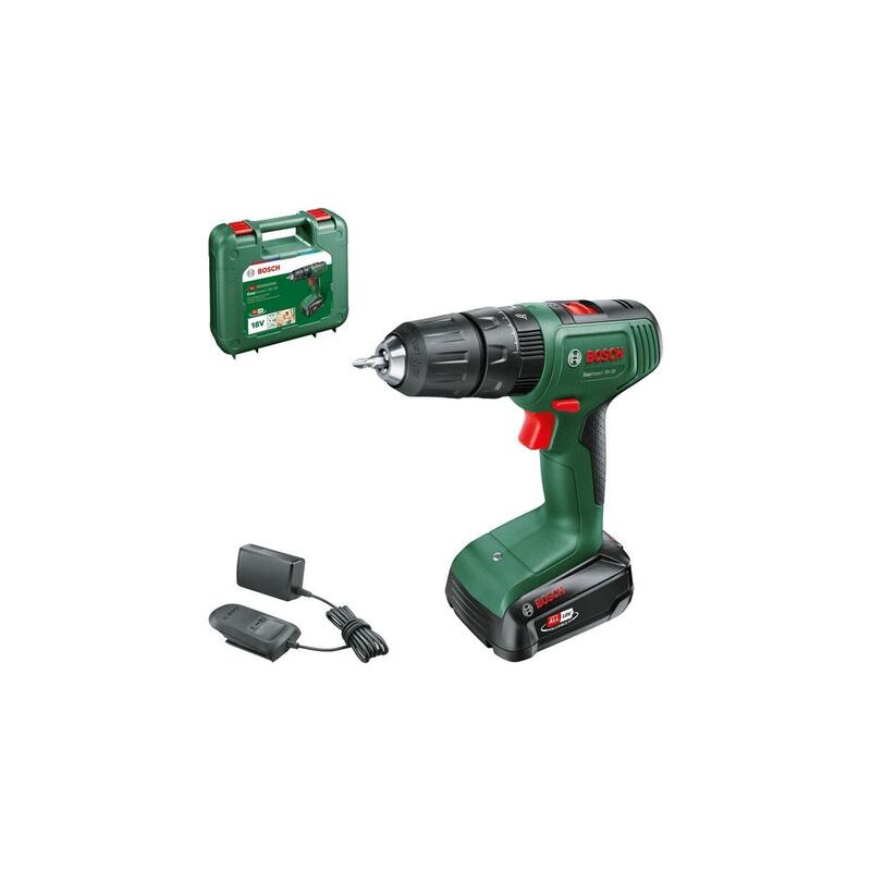 Taladro Bosch Bricolaje Y Jardín  Combinado A Batería Easyimpact 18v-38 Verde/Negro, Batería Li-Ion 2,0ah, Maletín, Power For All Alliance 06039d810e